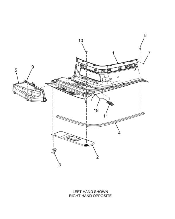 C Navistar International Panel Lower Fascia R Assembly