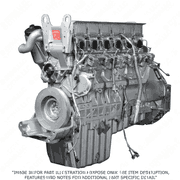 3/4 Engine for MBE 4000 12.8L EPA04 with Manual Transmission