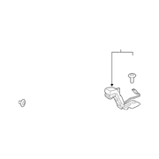Seat Belt Receptacle And Buckle - Left, Rear