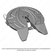 Fifth Wheel Assembly - Flat Plate, FW35, 8.625 inch, Right Hand