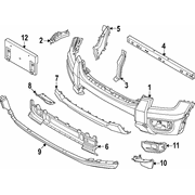 Grille Bumper <br>Grille Trim panel - Front, Upper, Lower