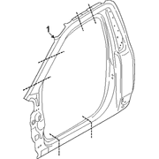 Uniside Door Frame - Left, Outer