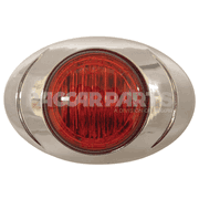 LAMP-LED OVAL CLR/MRKR RE 2 DIODE