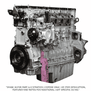 Engine for DD15 14.8L EPA07 with Front Sump