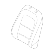 Seat Back Cushion Cover - Right, Front