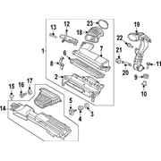 Air Cleaner Intake Tube Hose Duct <br>Engine - Front, Lower, Inlet 2.0L