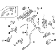 Door Lock Operating Rod <br>Rod used to operate the Control Cylinder Handle Latch s
