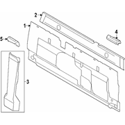 Seat Belt Trim Bezel Guide Bracket <br>Trim that surrounds the opening