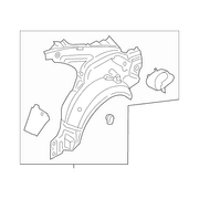 Quarter Panel Bodyside Reinforcement - Right, Inner