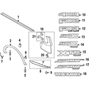Truck Bed Decal Stripe - Left, Right (XLT)