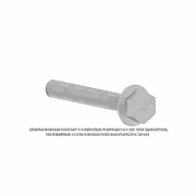 Hex Head Flange Bolt, 1/4-20 x 0.625 Inch