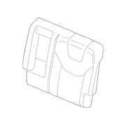 Seat Back Cushion Cover - Left, Rear