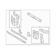 Radiator Support Panel Bracket - Front