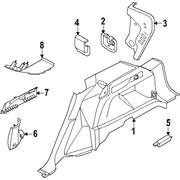 Retainer Trim Panel - Right