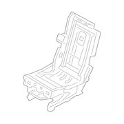 Frame Seat base Cushion <br>Seat 40/BLANK/40 - Left, Rear