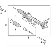 Rod End Tie Spindle <br>Steering Connecting Steering - Right, Outer 3.0L