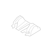 Shield Seat Track Cover - Left, Rear, Back