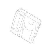 Seat Back Cushion Cover - Left, Rear