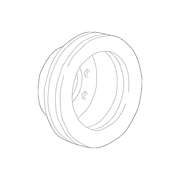 Disc Brake Rotor - Front, Rear 3.7L 4 X