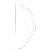 Cover Panel End <br>Instrument Side Cap Corner trim Dash REINFORCED Instrument Sandstone - Left