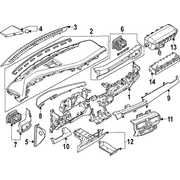 Coupe Instrument Panel Storage Compartment Trim cover <br>Storage located in the Dashboard area (Coupe)