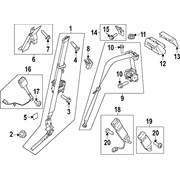 Seat Belt Receptacle - Front