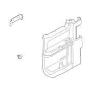 Door Interior Trim Panel - Left, Rear