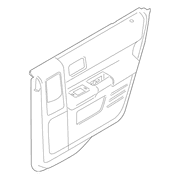 Door Interior Trim Panel - Right, Rear
