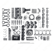 Cylinder Kit Series 60 12.7L EPA98 MK 16.5:1 Cross-Head, TLC