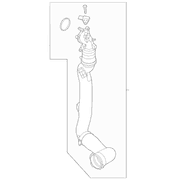 Intercooler Pipe Tube Charge Air Cooler - Outlet 1.5L