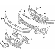 Cowl Top Grille - Front