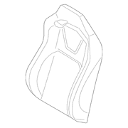 Seat Back Cushion Cover - Right, Front (GT, GT Feature Car)