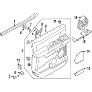 Door Interior Trim Panel - Right, Rear, Upper