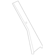 Door Applique Molding Window Frame - Right, Rear