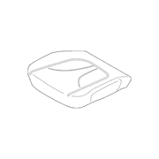 Seat Cover Cushion And Pad - Left, Front