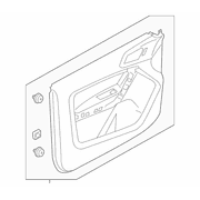 Door Interior Trim Panel - Left, Front