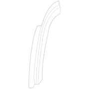 Interior Quarter Panel Trim C Pillar - Right (LWB Kombi)