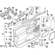 Door Interior Trim Panel - Right, Front