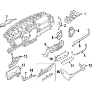Instrument Panel Side Cover - Left MULTI FUNCTION DISPLAY 15 (Cypress)