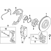 Disc Brake Caliper - Left, Front