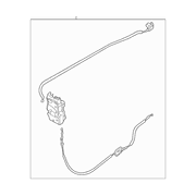Door Latch Lock Actuator Motor - Left, Front