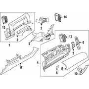 Cover Instrument Panel Pad <br>Instrument (XL, XLT)