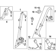 Seat Belt Receptacle - Front