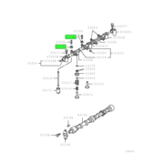 NUT,VALVE GEAR TRAIN 1