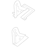 Seat Track Support Bracket Retainer Back Hinge - Rear, Center