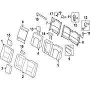 Seat Back Cushion Cover - Left, Rear (BEV)
