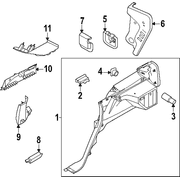 Trim C Pillar - Left