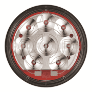 LIGHT-LED STT 234, 12/24V 4" RND DOT HTD