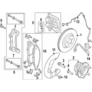 Brake Hydraulic Hose <br>A flexible Hose, typically used on moving parts of a vehicle, which carries / delivers