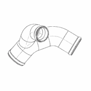 Charge Air Cooler to Heat Exchanger Tube, Diameter 28.4 mm for S60 14L